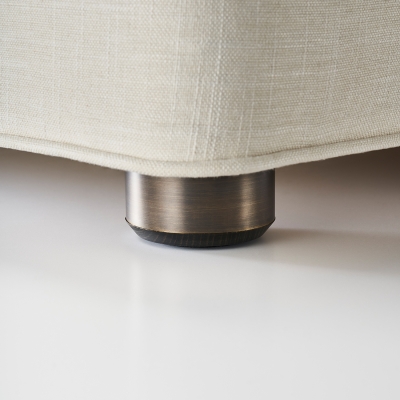 Wood/Metal Foot - Bronze/Steel (Set Of 6)