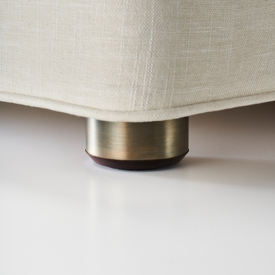 Wood/Metal Foot - Bronze/Mahogany Finish (Set Of 8)