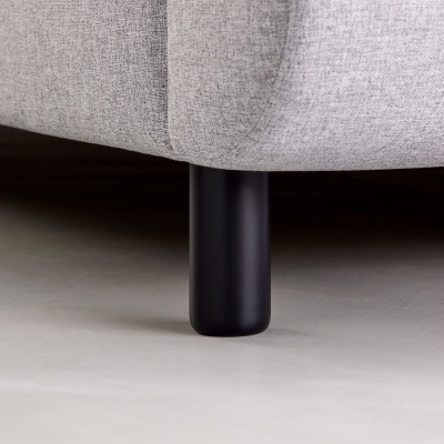 Rounded Leg in Matt Black