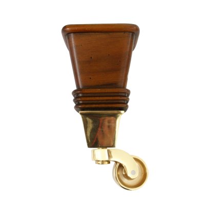 Front Foot Castor - Antique/Brass