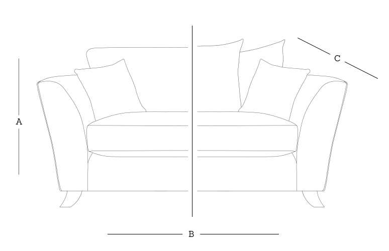 Harrison 2 Seater Dimensions